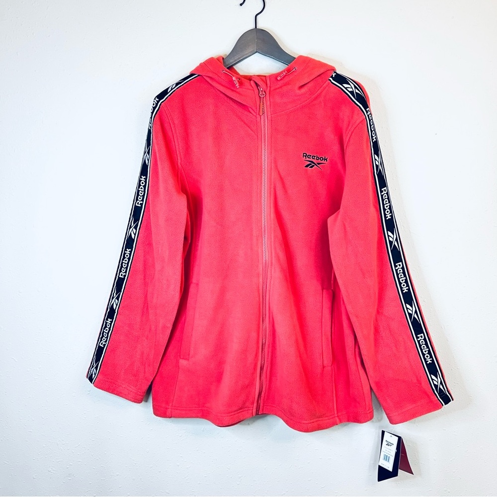 Reebok Women’s Fleece Sedona Rose Full Zip Hooded Jacket Size XL NWT